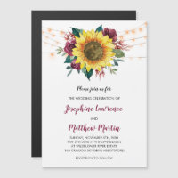 Casamento de Luzes Florais Rústicas de Girassol