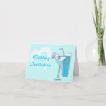 Convite Casamento de praia azul de Havaí Martini<br><div class="desc">Casamento de praia azul de Havaí Martini</div>