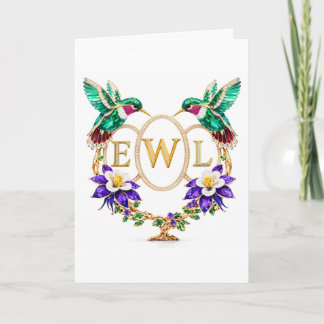 Convite Casamento Dobrado Personalizado EWL Beija-flor Qua