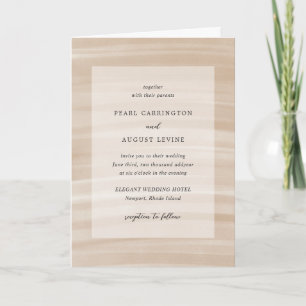 Convite Casamento Elegante Neutral De Chic Sandy Da Costa