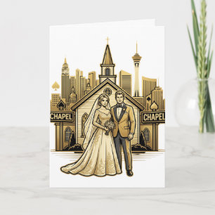 Convite Casamento em Las Vegas com Skyline