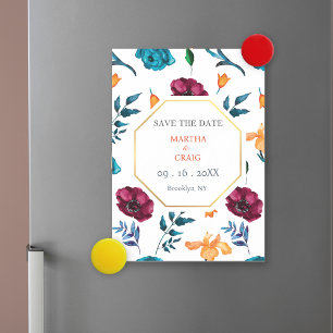 Convite Casamento Floral Fiesta Mexicana de Aquarela Salve