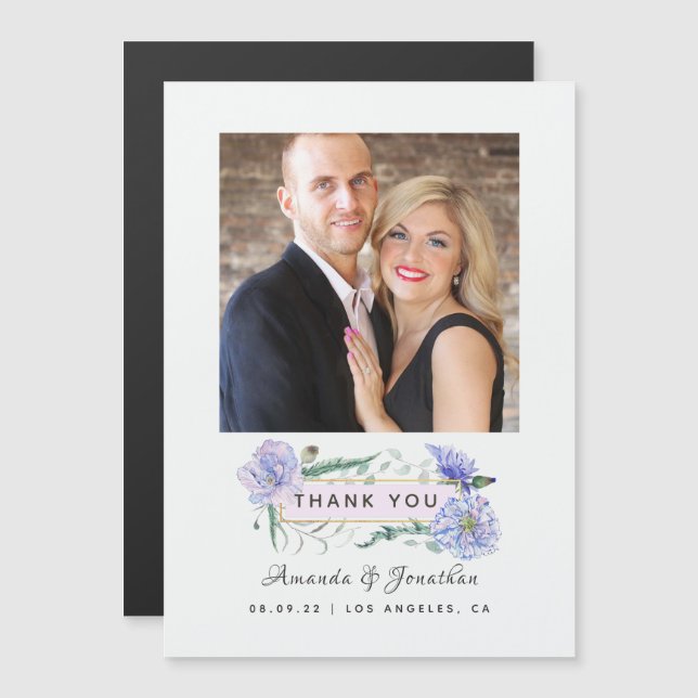 Convite Casamento Floral Geométrico Rosa e Verde Água (Frente/Verso)