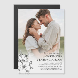 Convite Casamento Fotográfico das Flores Brancas