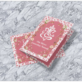 Convite Casamento Índio com Arco Floral Rosa