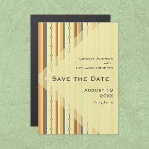 Convite Casamento Inspirado no Estilo Retro Moderno de Mea