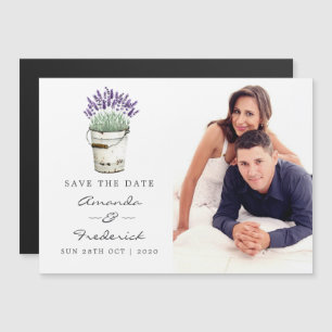 Convite Casamento Lavanda Chic Cottage Save the Date