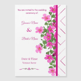 Convite Casamento Minimalista Flor de Rosa