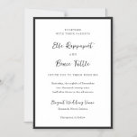 Convite Casamento Minimalista Tipografia Moderna<br><div class="desc">Este design faz parte de um conjunto de convites de casamento minimalistas atemporais que apresentam tipografia de roteiro elegante combinada com uma fonte serifada clássica em preto e branco suave. Este design moderno abraça a simplicidade com um layout refinado, perfeito para casais que buscam sofisticação discreta. Ideal para casamentos formais,...</div>