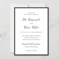Casamento Minimalista Tipografia Moderna