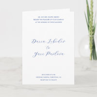 Casamento Moderno Minimalista em Azul Cobalto