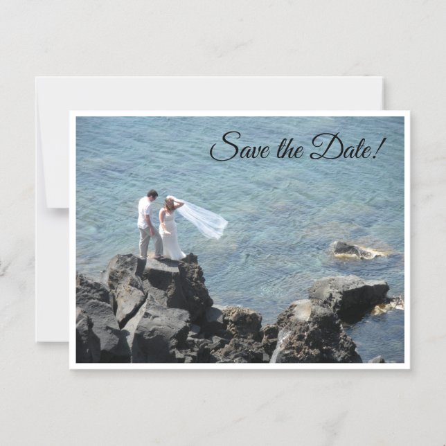 Convite Casamento na Ilha Salve a Data (Frente)