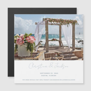 Convite Casamento na Praia Foto Save the Date