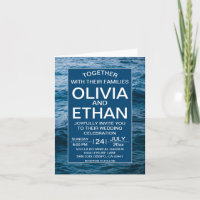 Casamento náutico azul moderno