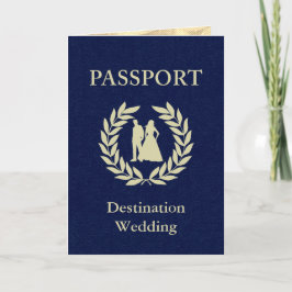 Convite casamento no destino passaporte