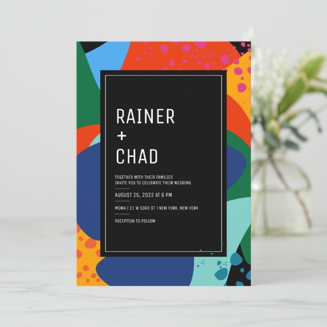 Convite | Casamento | Noite no Museu (Em pé/Frente)