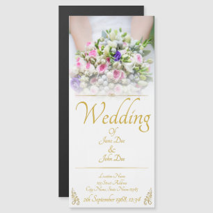 Convite Casamento - noiva com buquê de casamento colorido