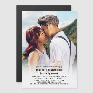 Convite Casamento Personalizado de Fotografias de Coraçã