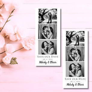 Convite Casamento Salve a data Foto Booth Strip