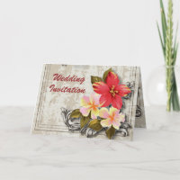 casamento tropical floral do hibiscus de Havaí do