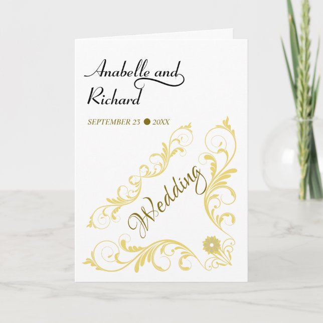 Convite Casamento Victoriano Elegante (Frente)