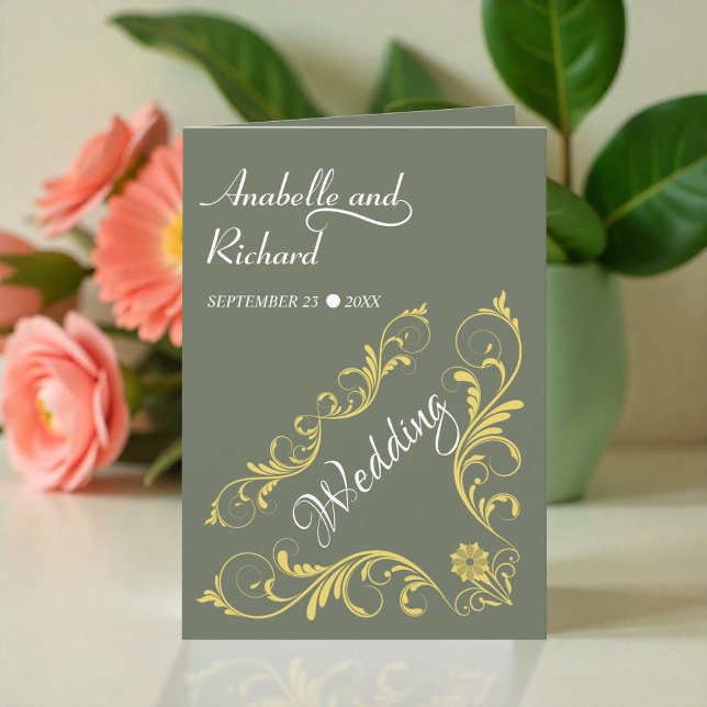 Convite Casamento Victoriano Elegante (Criador carregado)