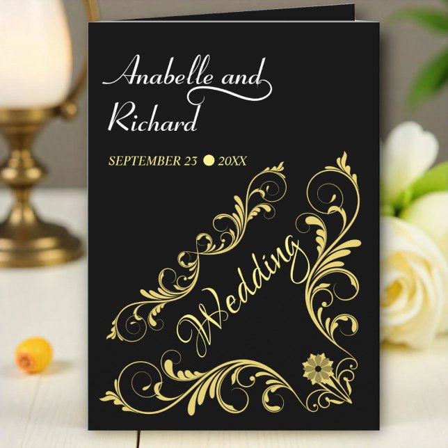 Convite Casamento Victoriano Elegante (Criador carregado)