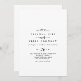 Convite Casual à Caligrafia Minimalista