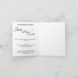 Convite Casual Christian Wedding Invitation | Faith