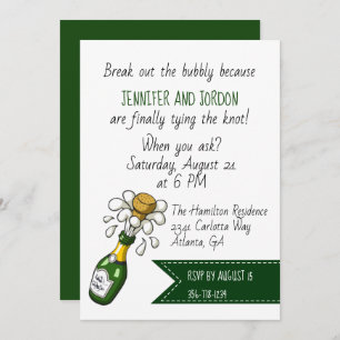 Convite Casual de Casamento Divertido