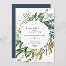 Convite Casual para Casamento de Summer Greenery