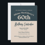 Convite Casual para o 60º Aniversário<br><div class="desc">Viva a Festa da Cozinha! Reúna família,  amigos e vizinhos para uma comemoração memorável de aniversário para o seu amado. Uma celebração que importa - compartilhar histórias,  cantar canções e rir juntos.</div>