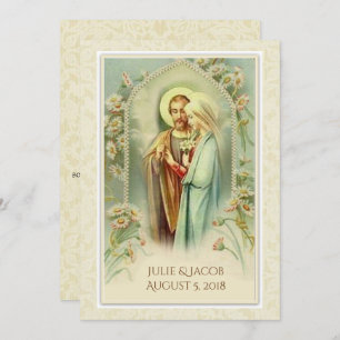 Convite Católico para Casamento de Brides Tradicio