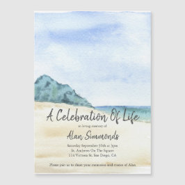Convite Celebração Da Vida Por Aquarelas Water Beach