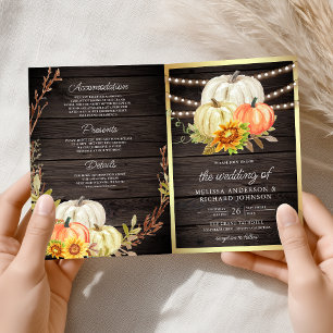 Convite Celebração de Casamento com Código QR de Girassol 