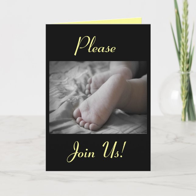 Convite Celebração de uma Menina Batismo Sagrada ou Menina (Frente)