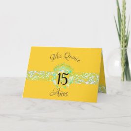 Convite Celebração Elegante de Quinceanera Dourada de Most