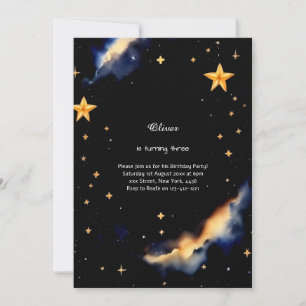 Convite Celestial de Aniversário