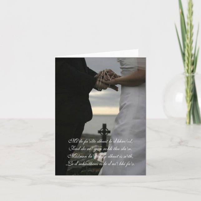 Convite celta do casamento (Frente)