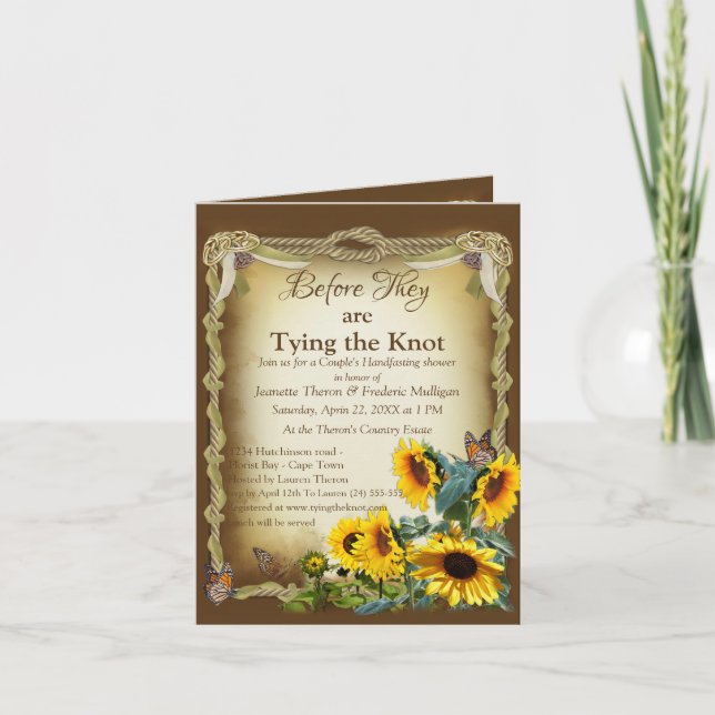 Convite Chá Casal casando (Frente)