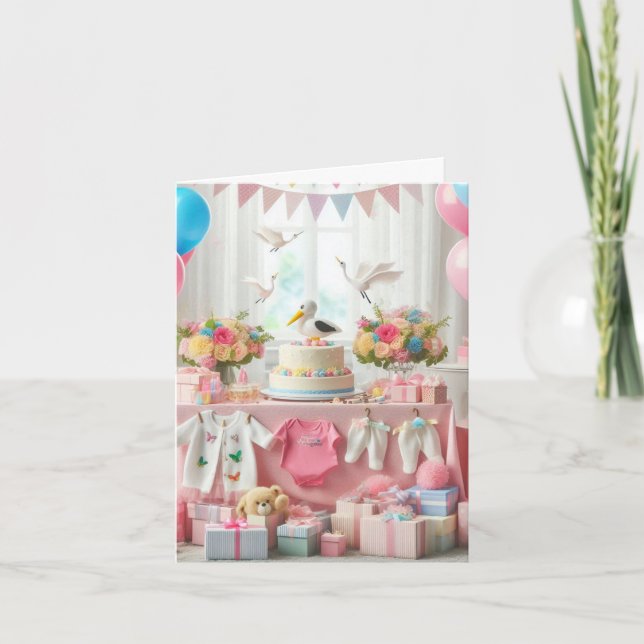 Convite Chá de fraldas (Frente)