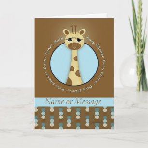 Convite Chá de fraldas Giraffe