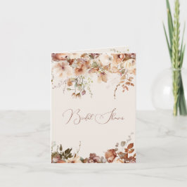 Convite Chá de panela das Flores de Campo Simples Elegante