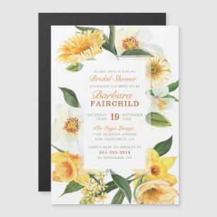 Convite Chá de panela Floral Primavera Daffodils