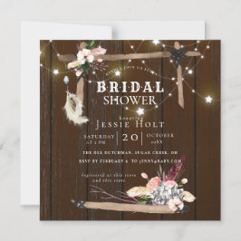 Convite Chá de panela Western Boho