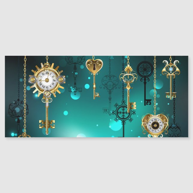 Convite Chaves de Esqueleto Anticas em Fundo Verde (Frente)