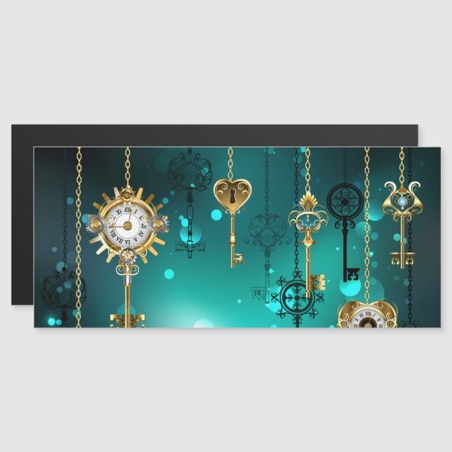 Convite Chaves de Esqueleto Anticas em Fundo Verde (Frente/Verso)