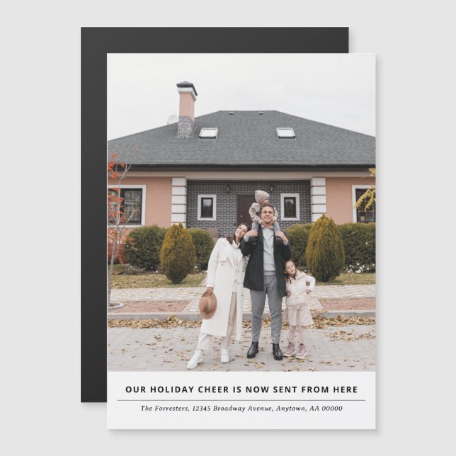 Convite Cheer é agora daqui Anúncio móvel de feriado (Frente/Verso)