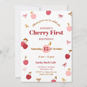 Convite Cherry Birthday