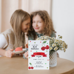 Convite Cherry Birthday